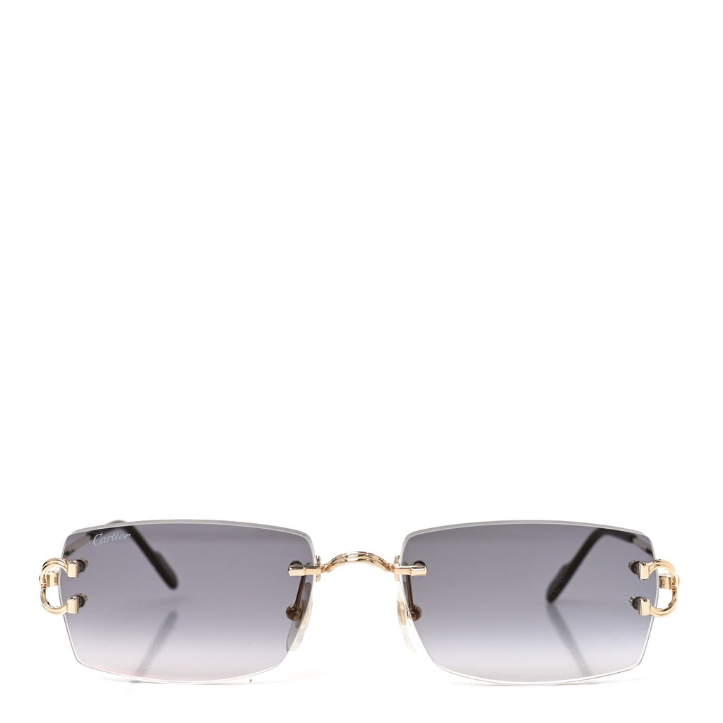 Metal Classic C Rimless Sunglasses CT0550S Gold