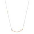 18K Rose Gold Small T Smile Pendant Necklace