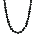 Sterling Silver Black Onyx Bead Toggle Necklace