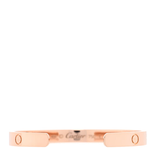 18K Pink Gold LOVE Cuff Bracelet 17