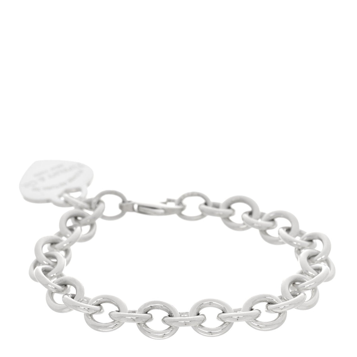 Sterling Silver Return to Tiffany Heart Tag Charm Bracelet