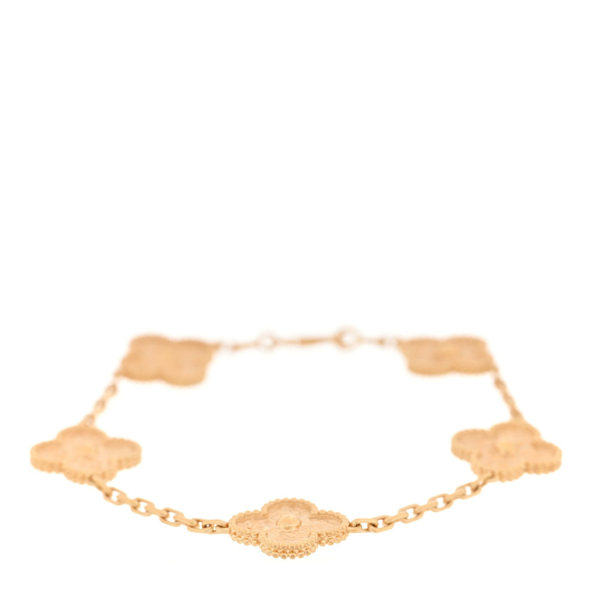 18K Yellow Gold 5 Motifs Vintage Alhambra Bracelet