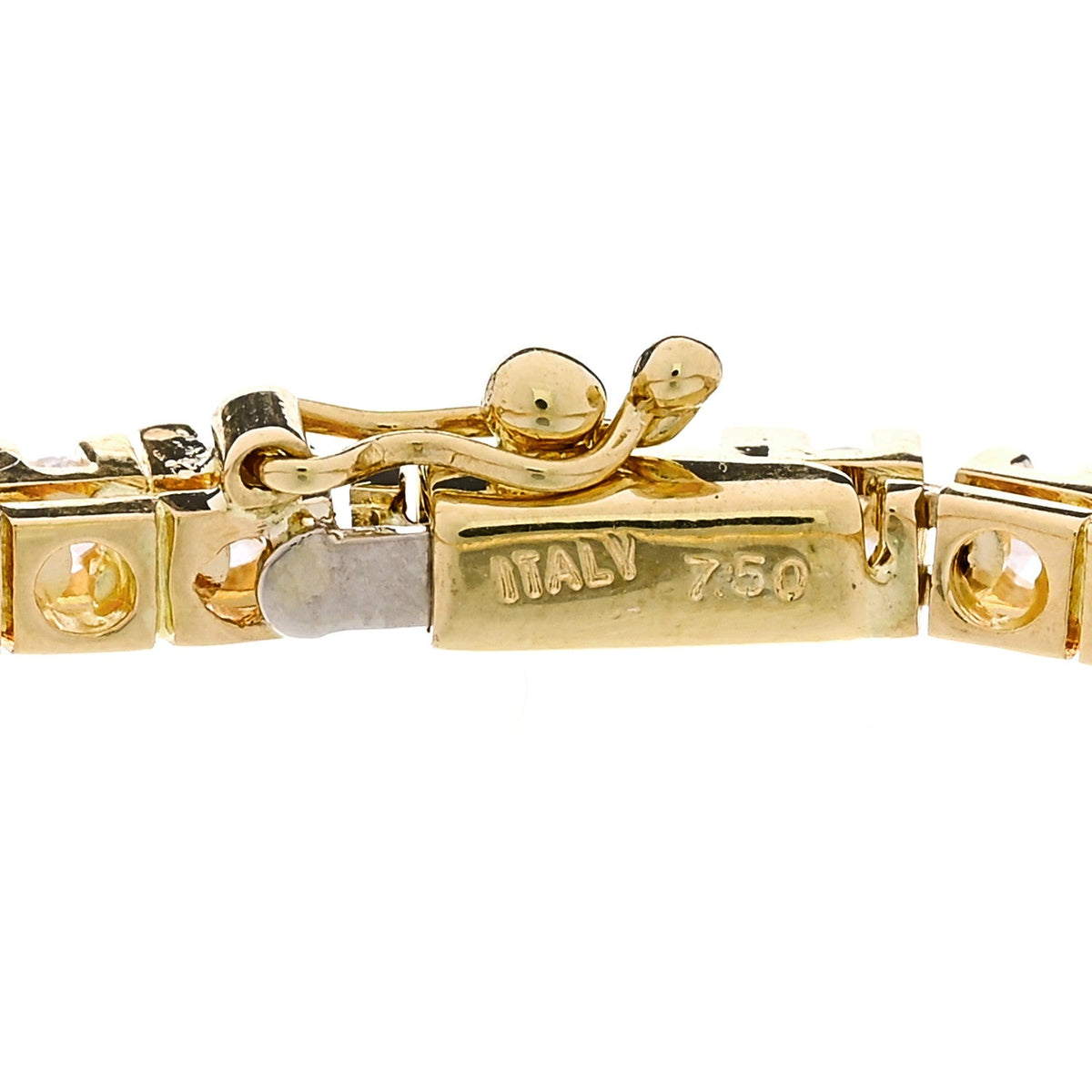 18K Yellow Gold Diamond 2.70ctw Tennis Bracelet