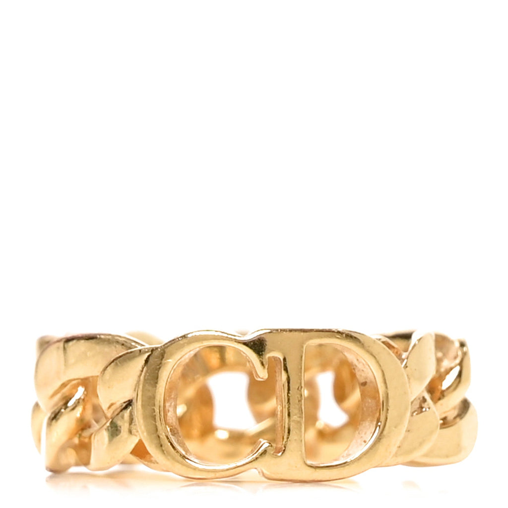 Metal Danseuse Etoile Chain Ring M Gold