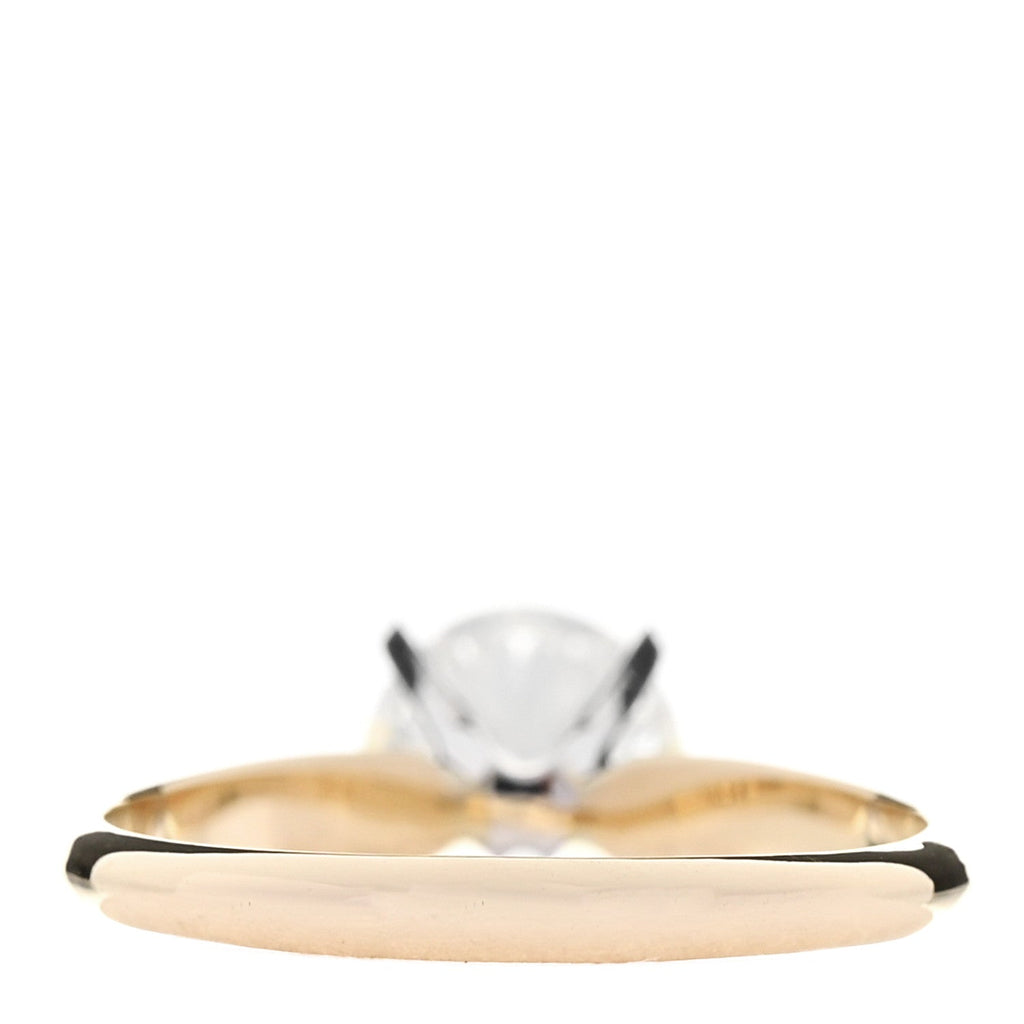 14K Yellow White Gold Diamond 1.49ct Solitaire Engagement Ring 54 7