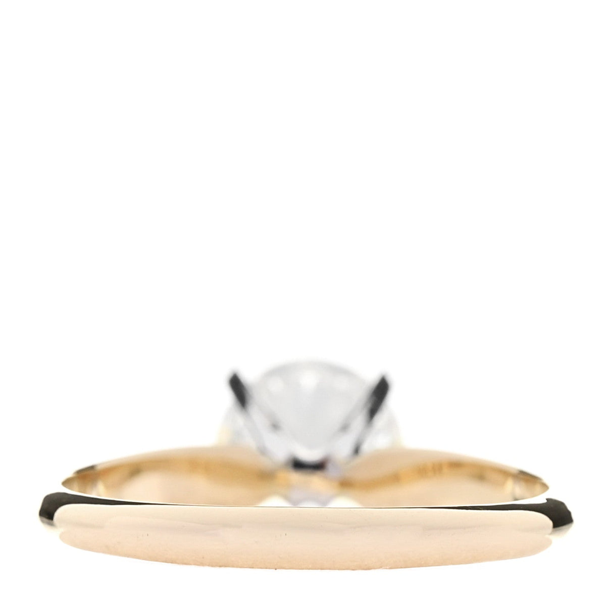 14K Yellow White Gold Diamond 1.49ct Solitaire Engagement Ring 54 7