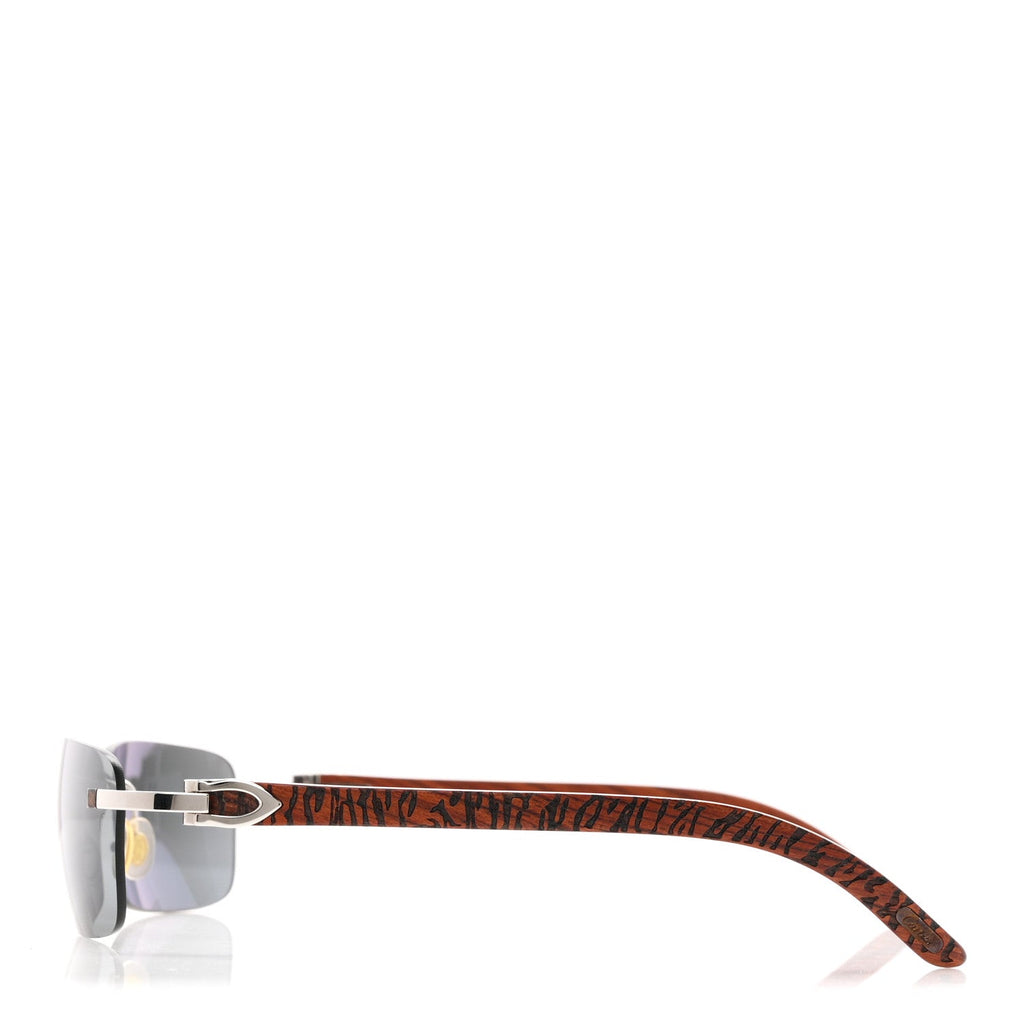 Metal Wood Tiger Bubinga Sunglasses