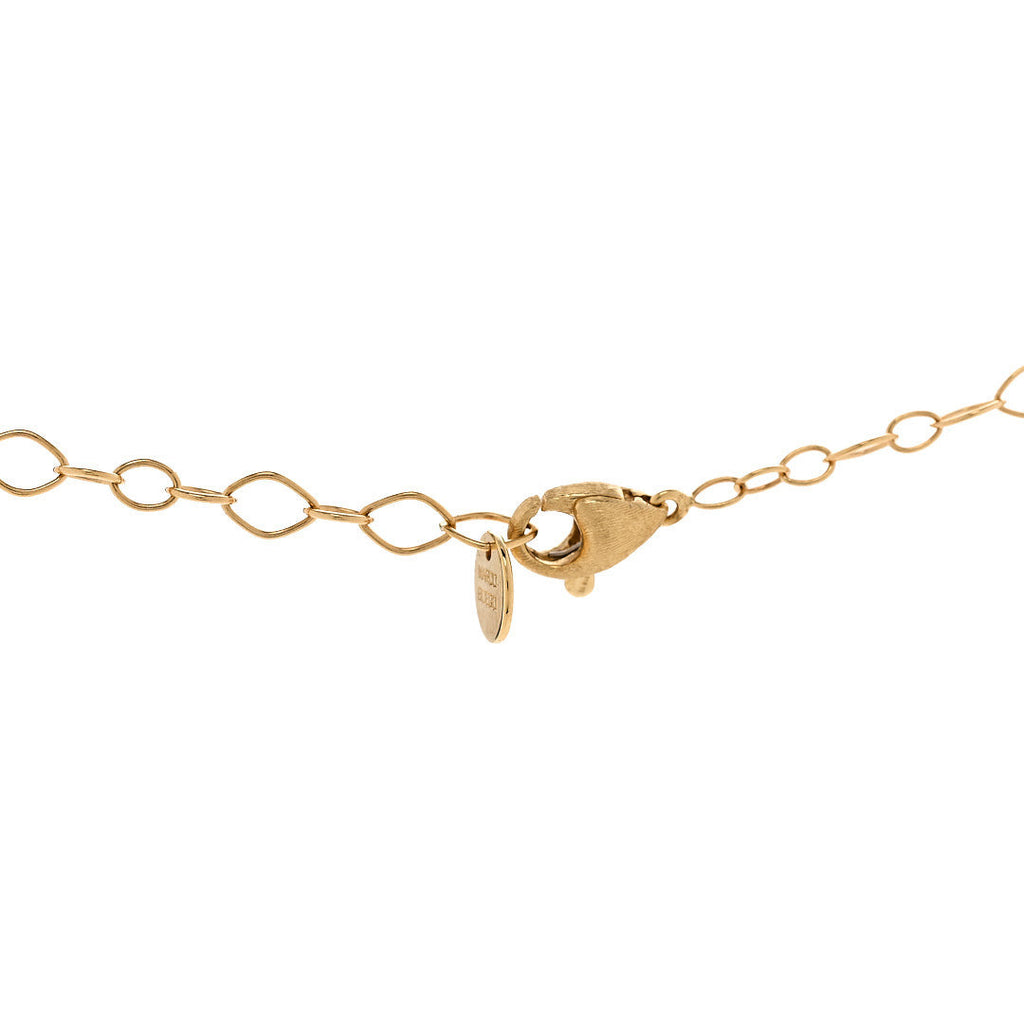 18K Yellow Gold Lunaria 5 Leaf Necklace