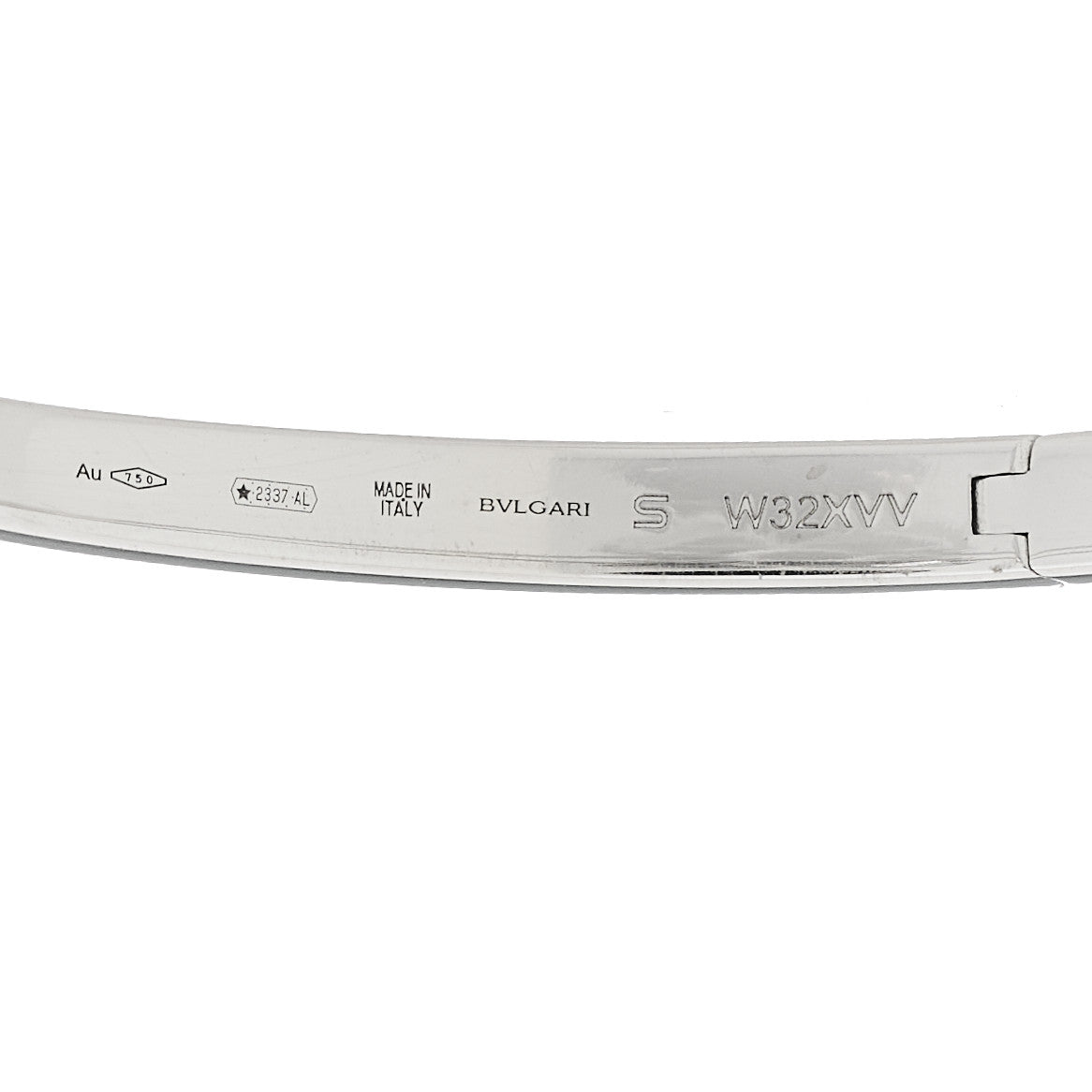 18K White Gold Diamond Fiorever Pave Bangle Bracelet