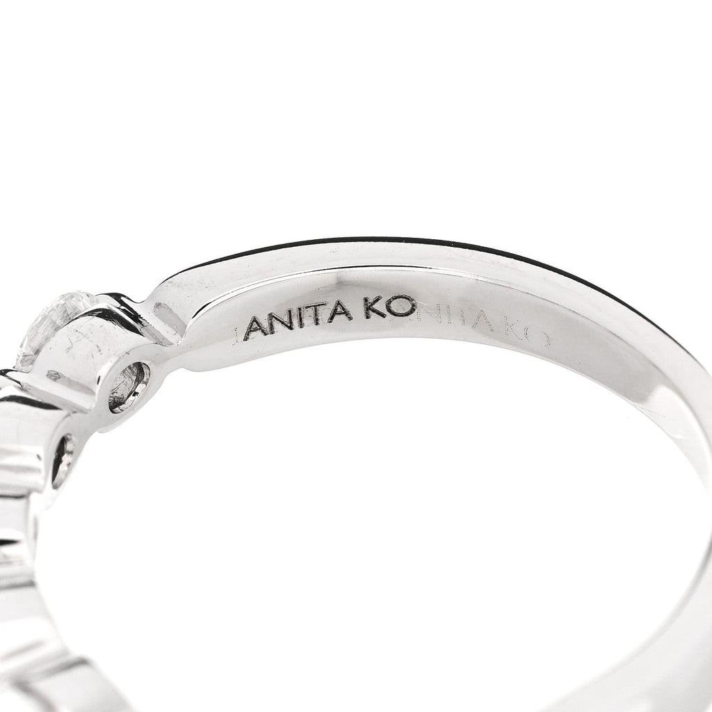 18K White Gold Diamond Floating Diamond Ring 57 8