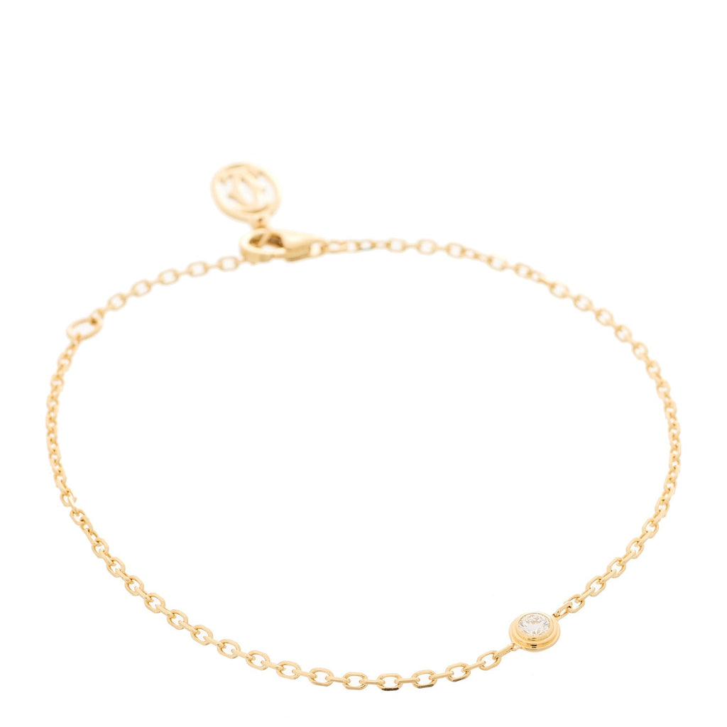 18K Yellow Gold Diamond SM D'Amour Bracelet