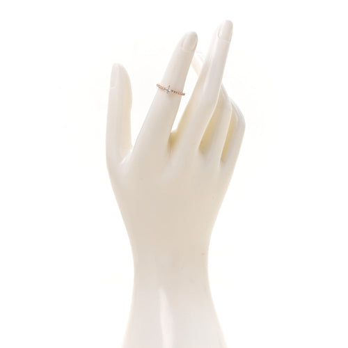 18K Pink Gold Diamond Etincelle De Cartier Pear Shaped Paved Ring 47 4
