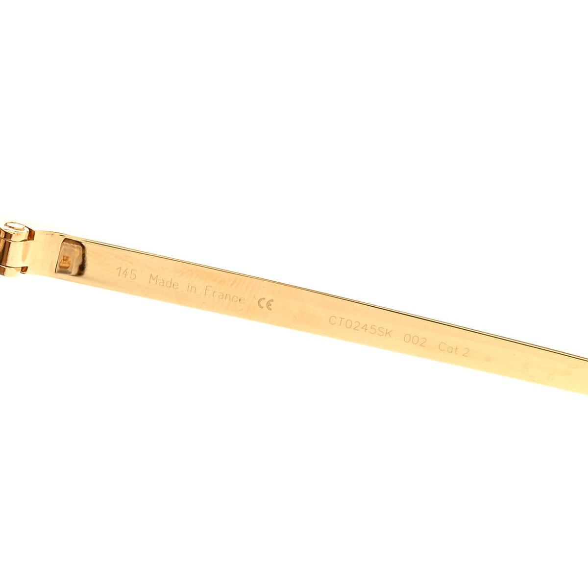 Acetate Panthere De Cartier Sunglasses CT0245SK Tortoise Gold