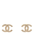 Crystal CC Earrings Gold