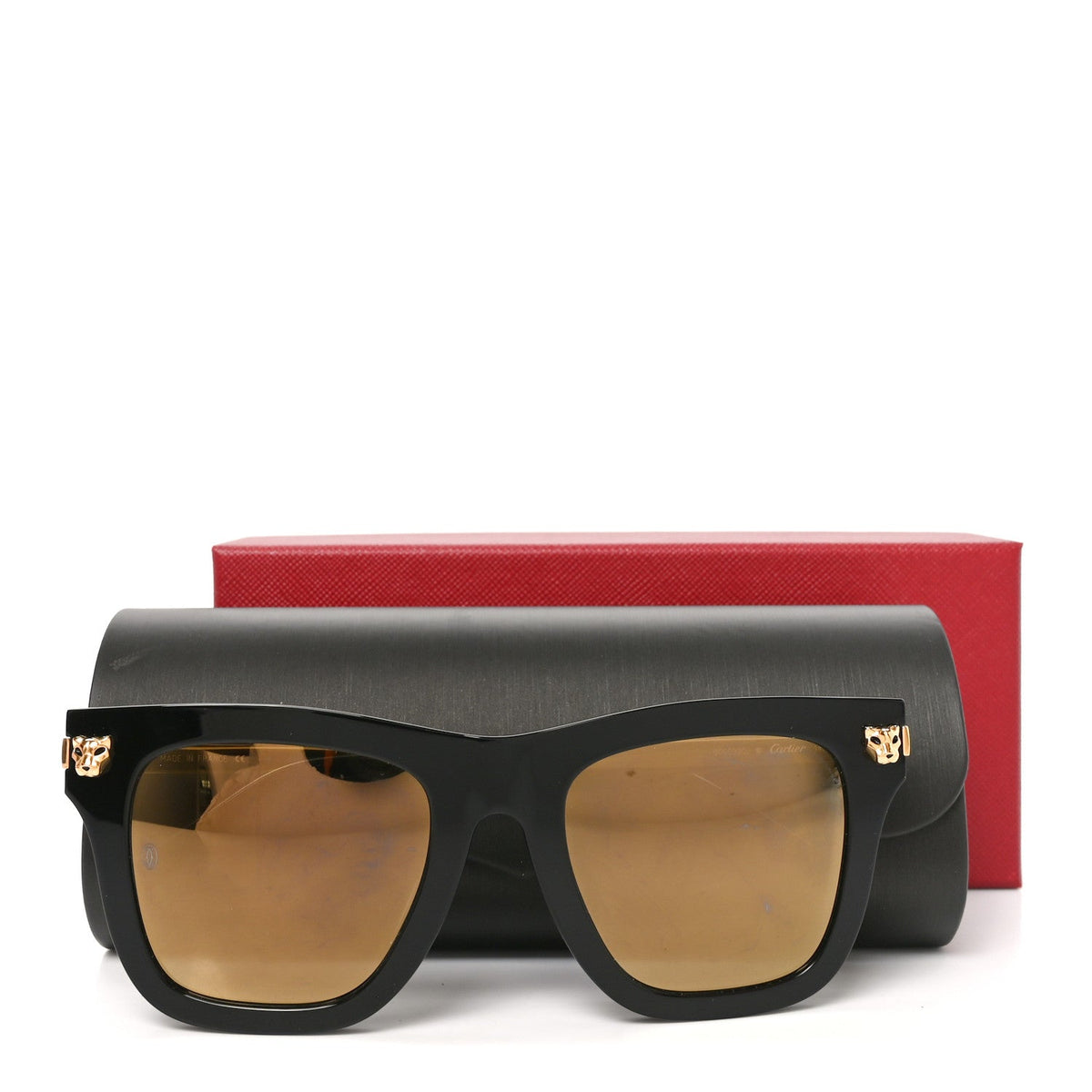 Acetate Panthere De Cartier Sunglasses CT0025S Black
