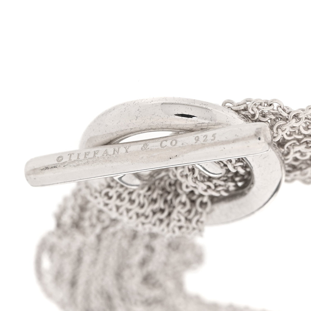 Sterling Silver Open Heart Multi Strand Bracelet