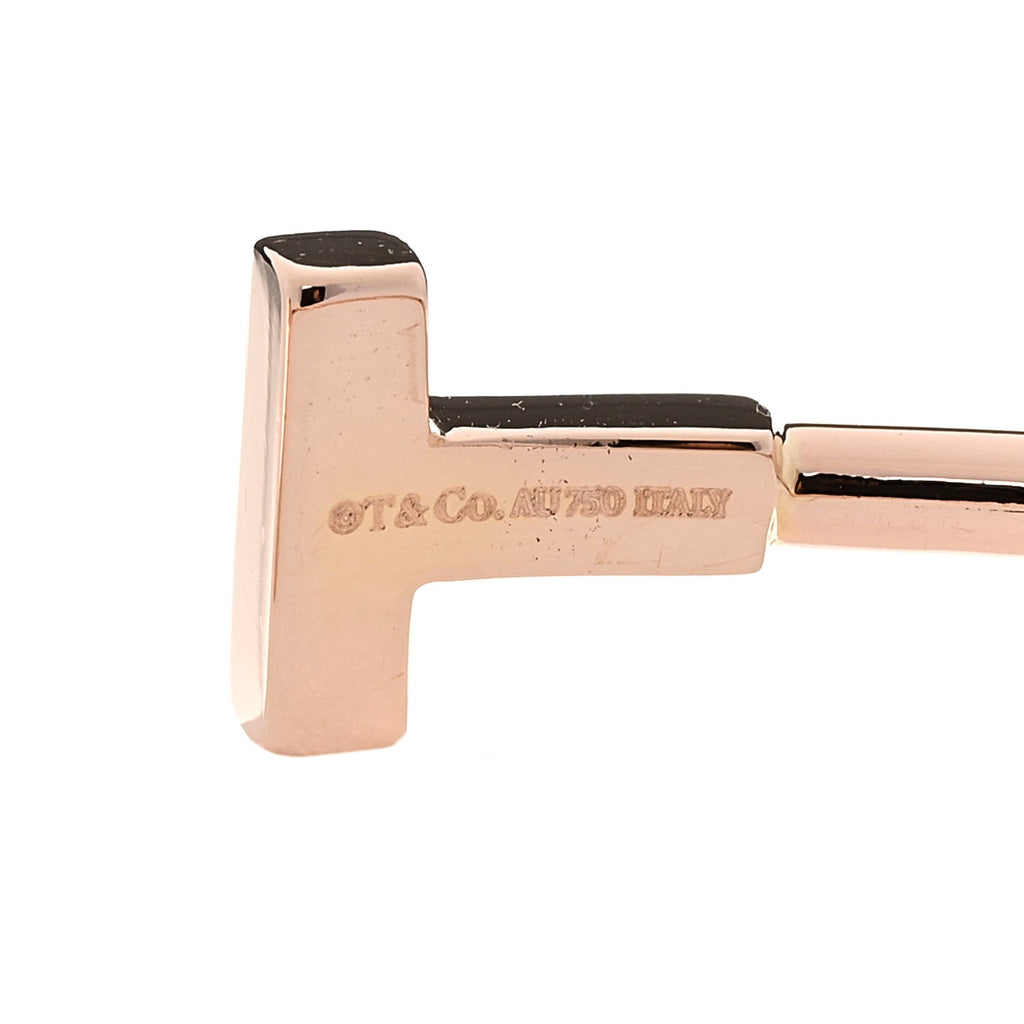 18K Rose Gold T Wire Bracelet