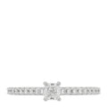 Platinum Diamond .20ct Novo Cushion Cut Engagement Ring 51 5.75