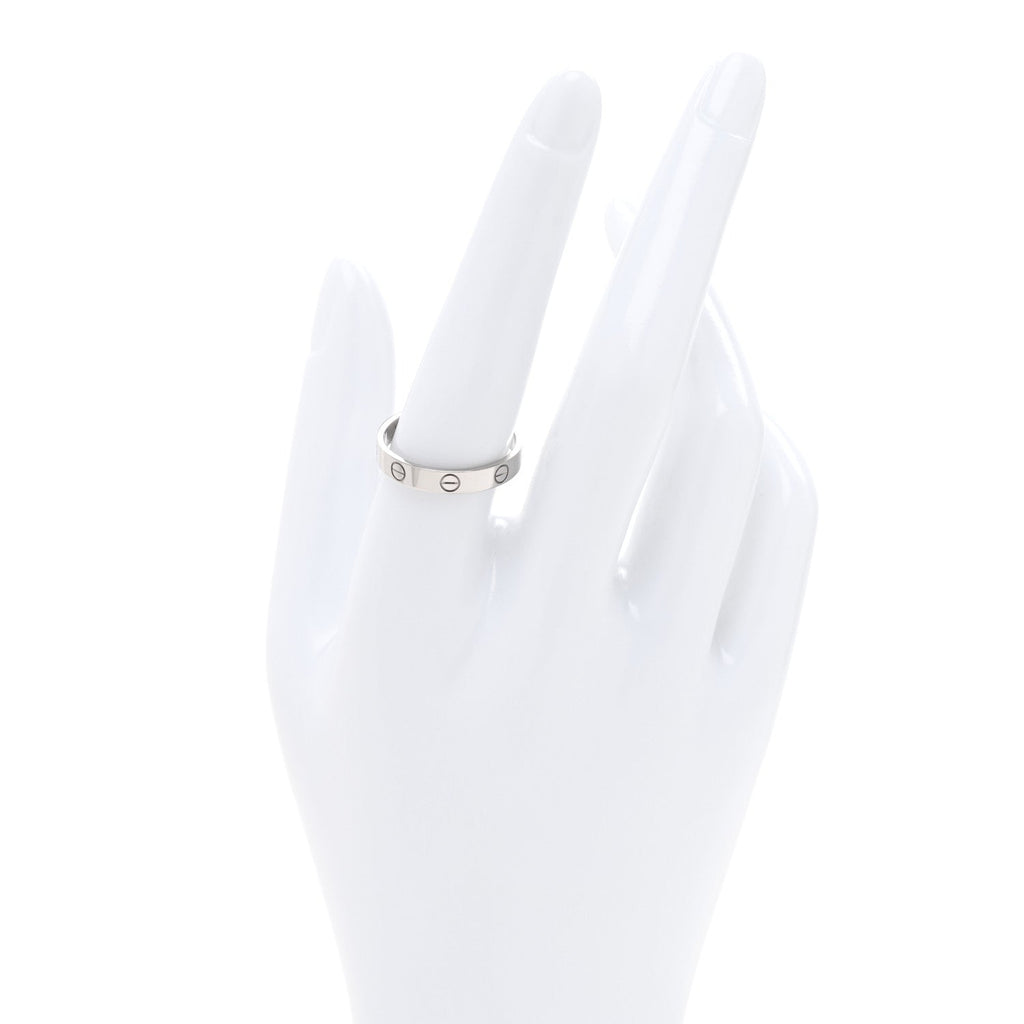 18K White Gold 3.5mm LOVE Wedding Band Ring 58 8.5