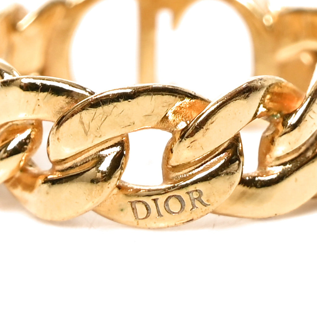 Metal Danseuse Etoile Chain Ring M Gold