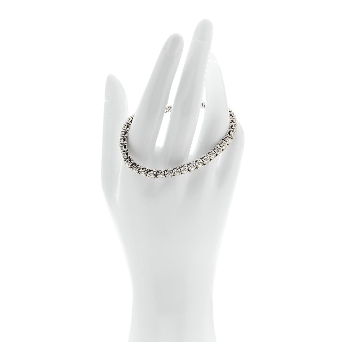 14K White Gold Diamond 7.42ctw Tennis Bracelet