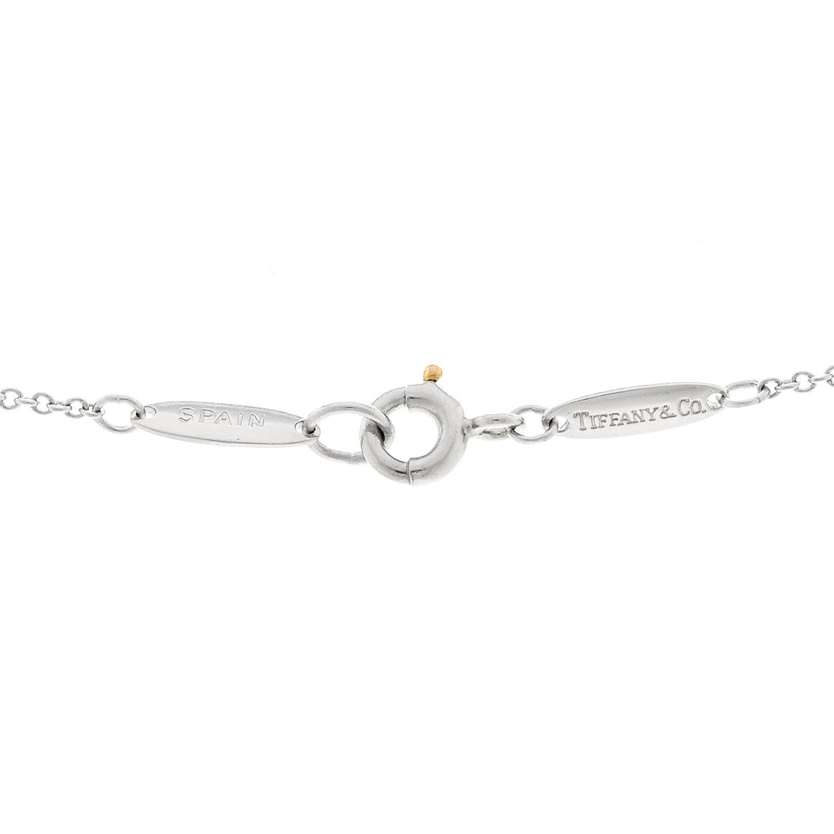 Platinum Diamond 9mm Elsa Peretti Cross Pendant Necklace