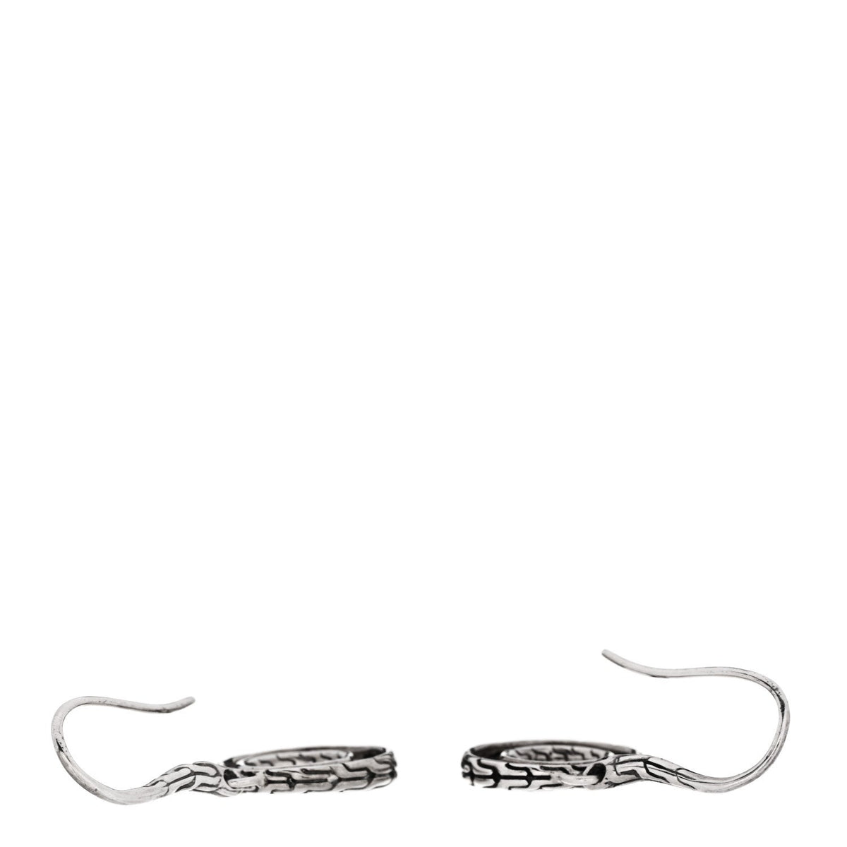 Sterling Silver Classic Chain Filigree Circle Drop Earrings