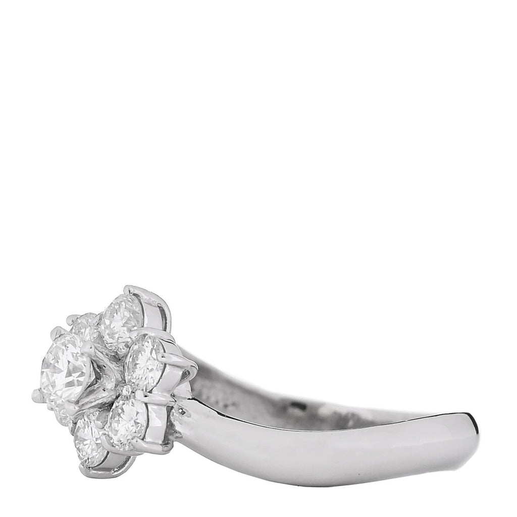 Platinum Diamond 1.02ctw Flower Ring 54 7