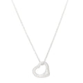 Sterling Silver 11mm Elsa Peretti Open Heart Pendant Necklace
