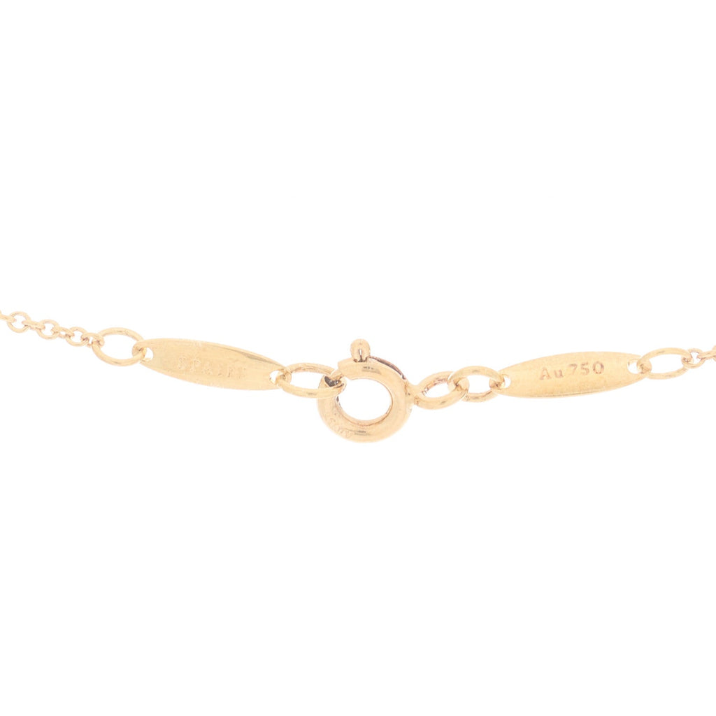 18K Yellow Gold 9mm Elsa Peretti Bean Pendant Necklace