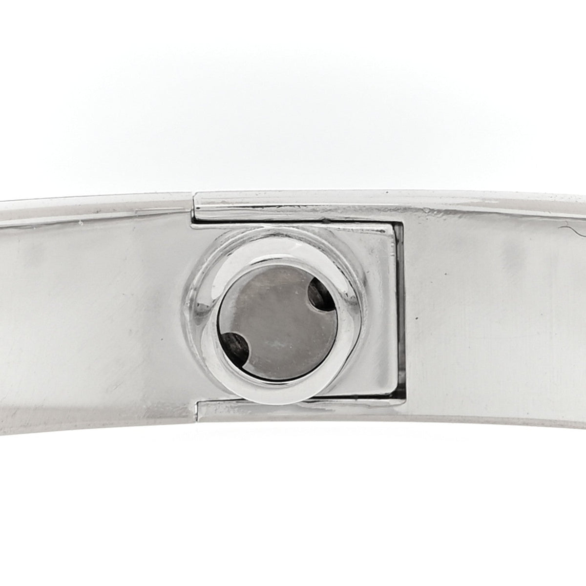 18K White Gold 4 Diamond LOVE Bracelet 16