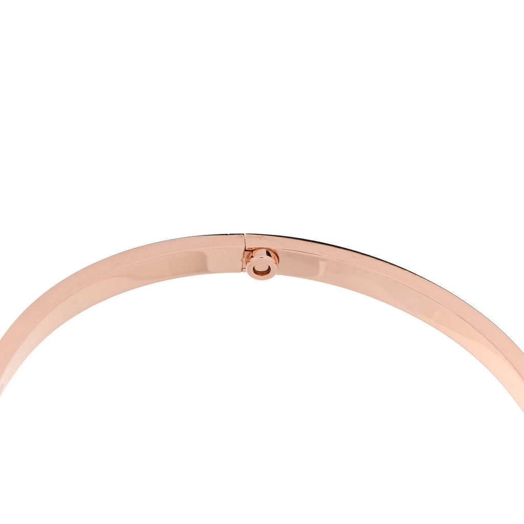 18K Pink Gold 6 Diamond Small LOVE Bracelet 20