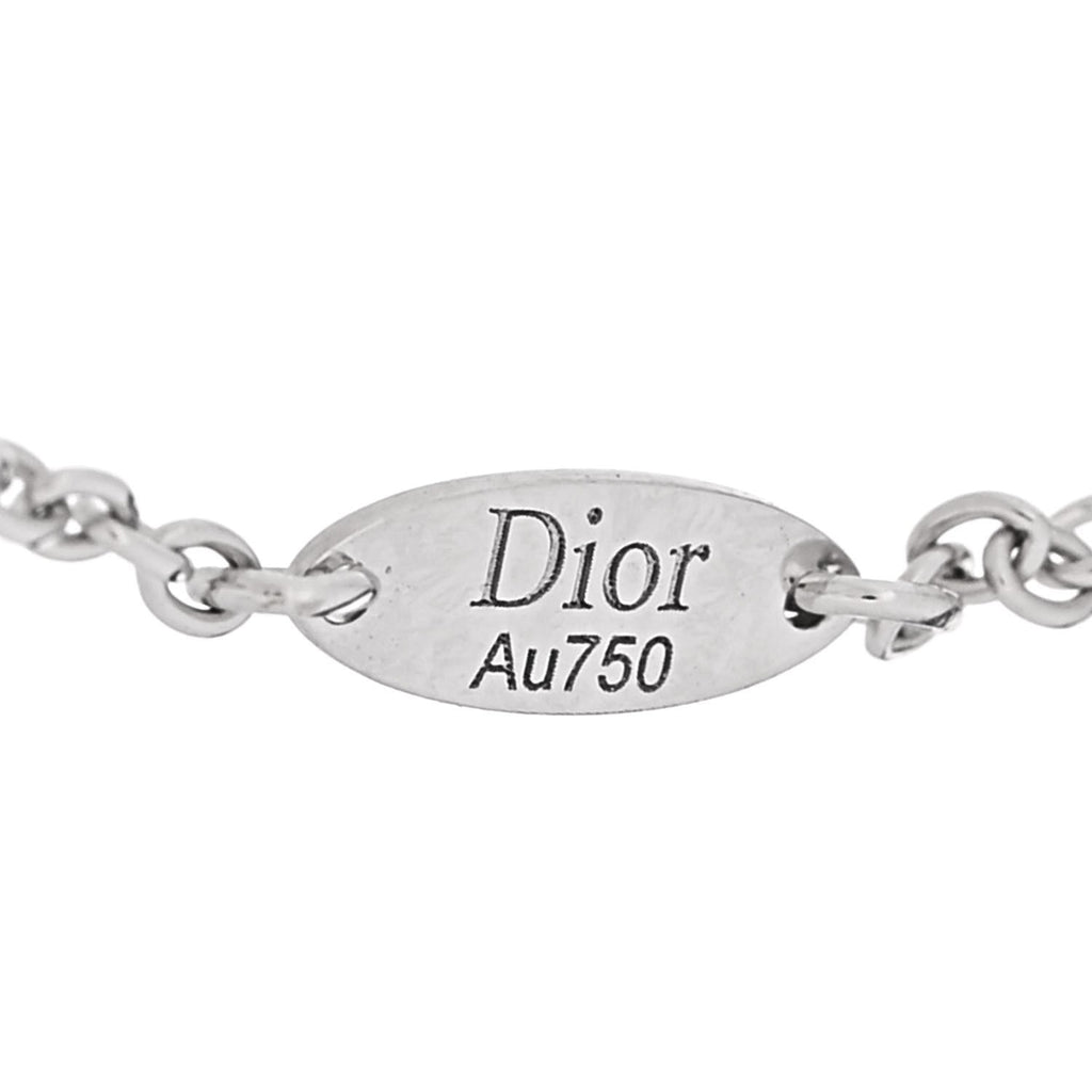 18K White Gold Diamond Mother of Pearl Rose Des Vents Bracelet