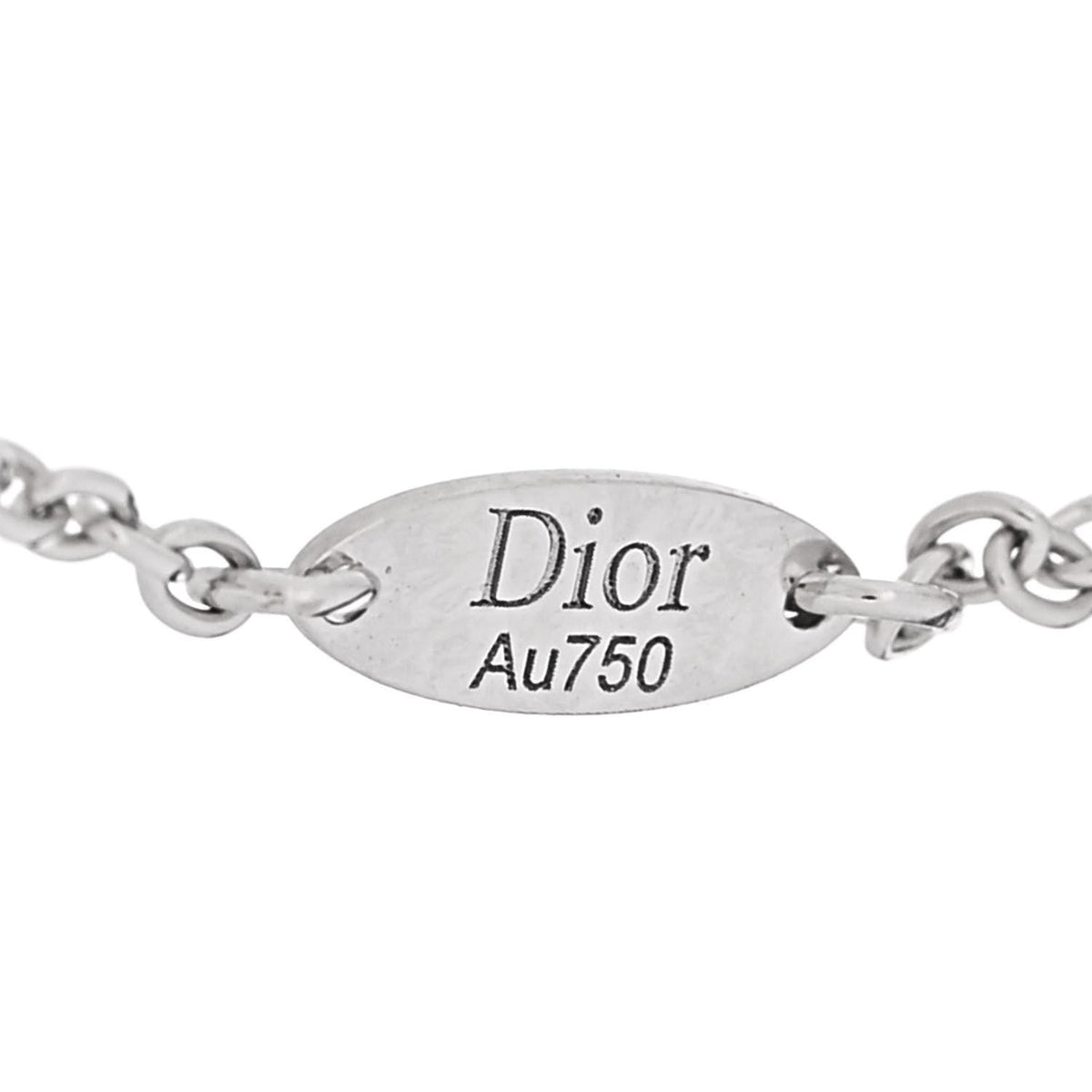 18K White Gold Diamond Mother of Pearl Rose Des Vents Bracelet