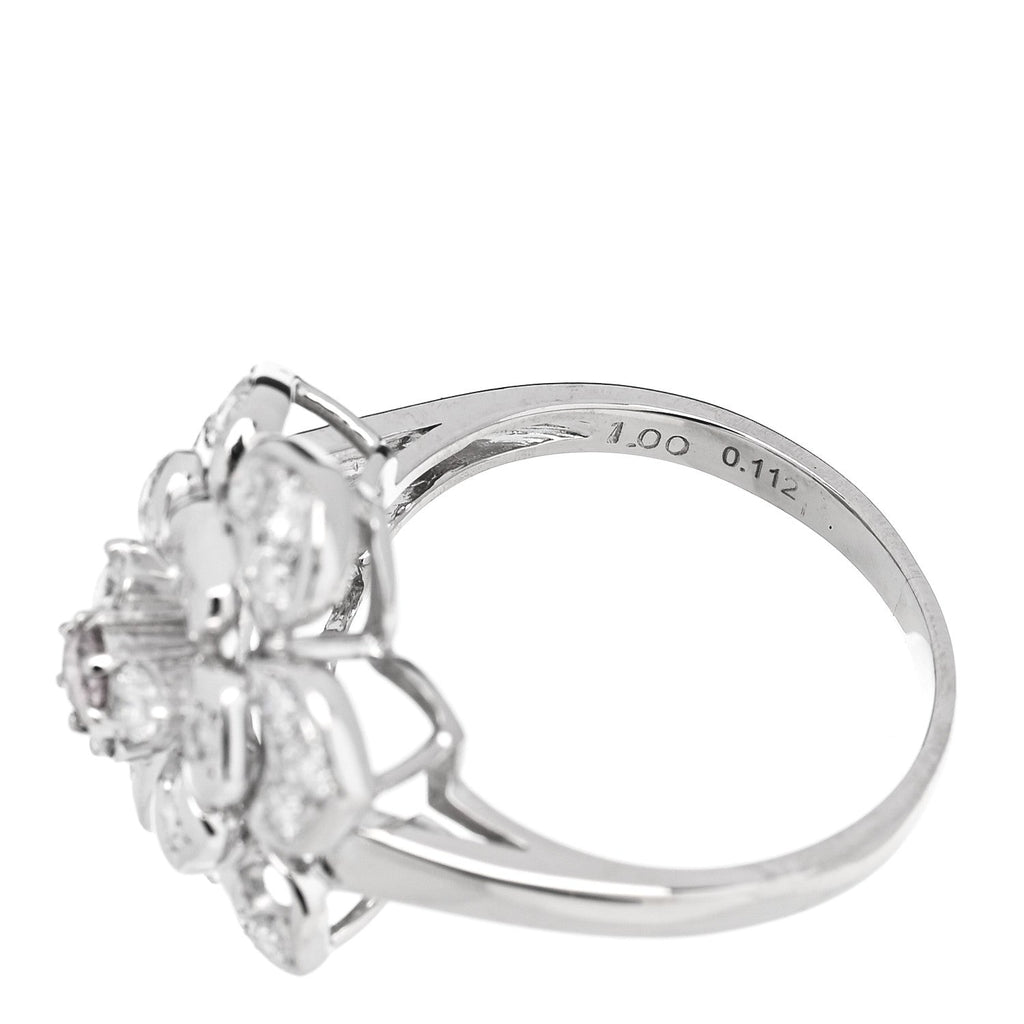 Platinum Pink Diamond 1.11ctw Flower Cocktail Ring 57 8