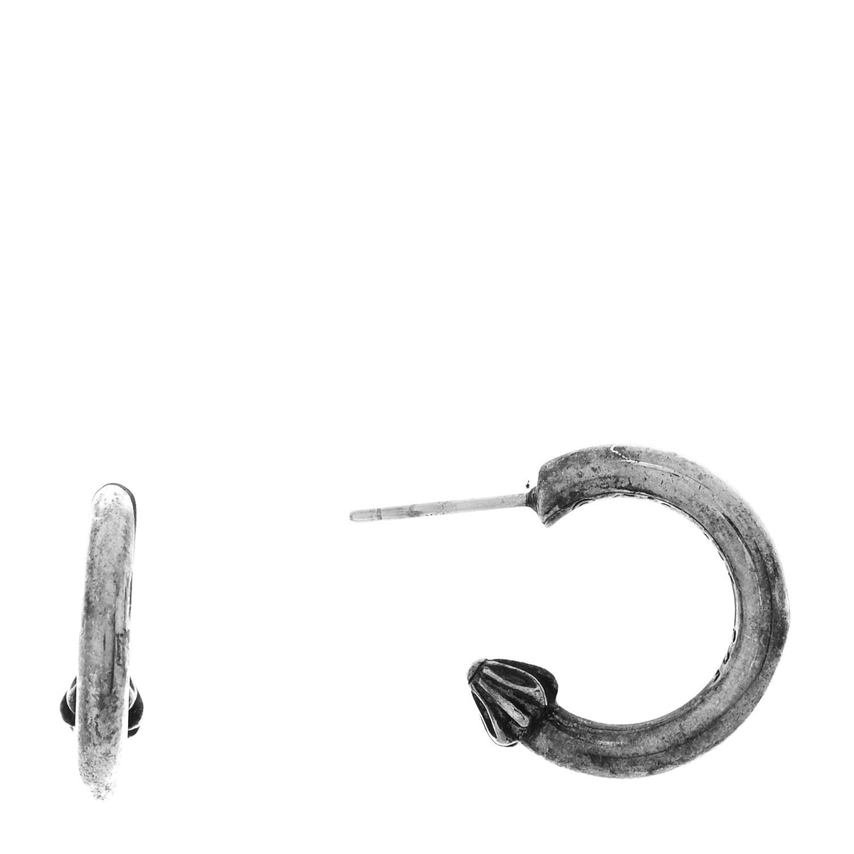 Sterling Silver Plain Hoop Earrings