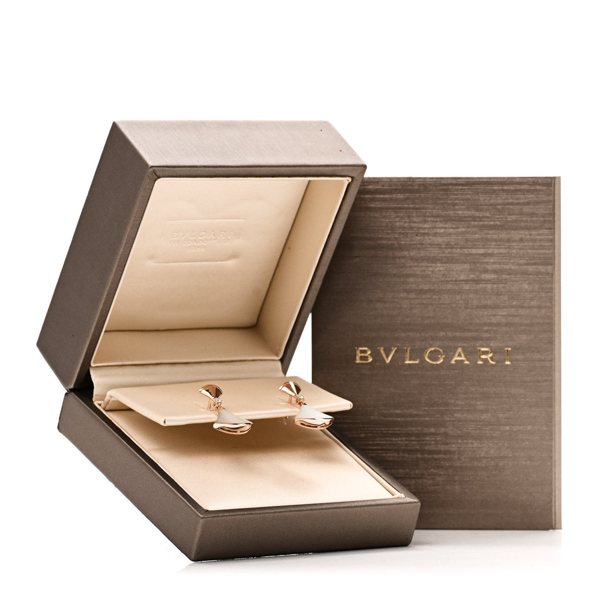 18K Rose Gold Diamond Mother of Pearl Divas' Dream Earrings