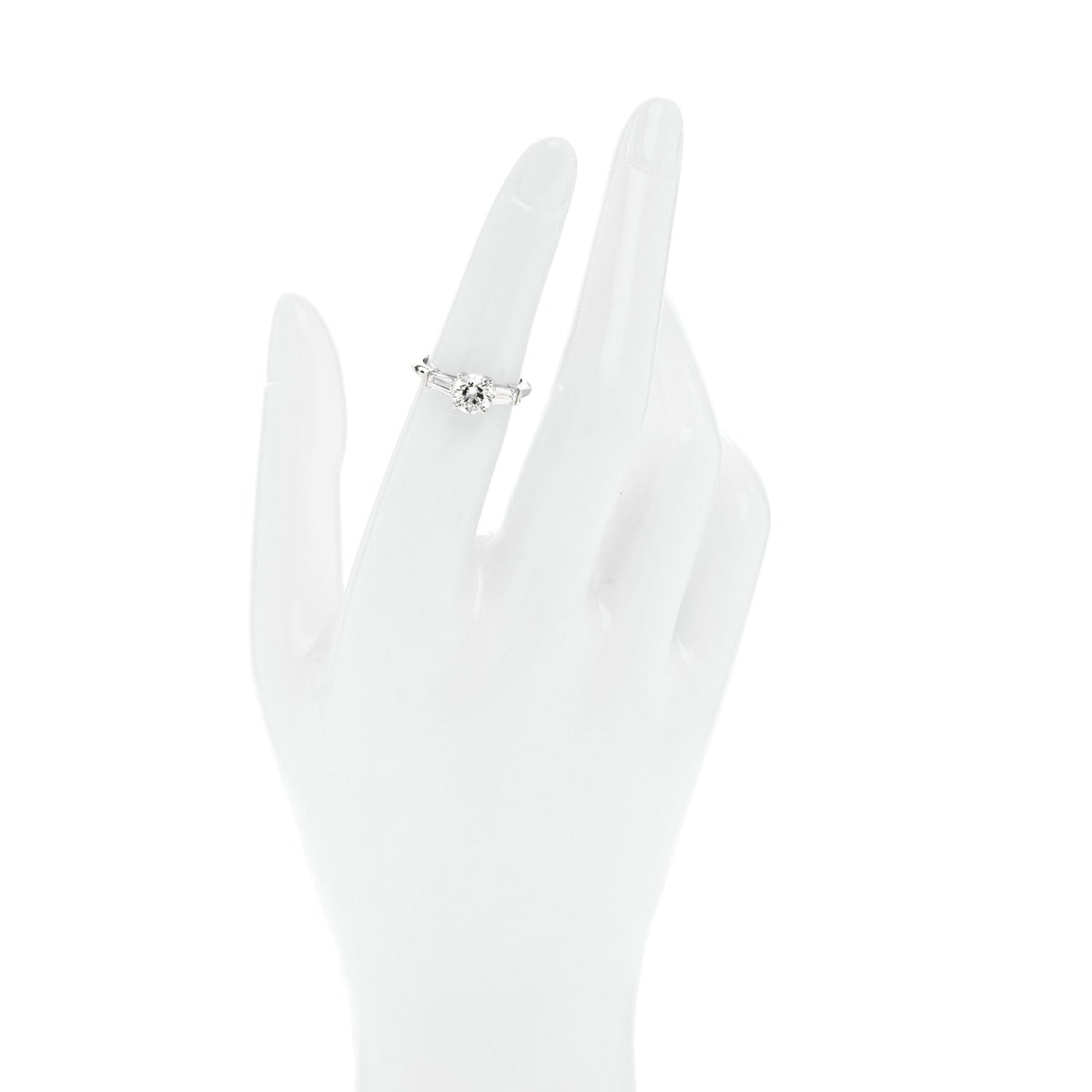 Platinum Diamond 1.26ctw Three Stone Engagement Ring 49 5