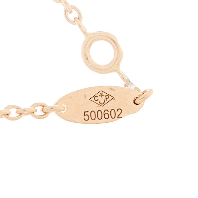 18K Rose Gold Diamond Small Rose Couture Necklace