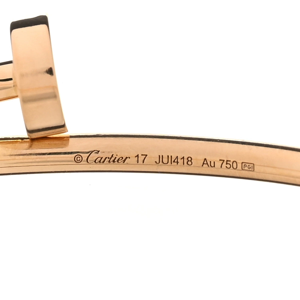 18K Yellow Gold Small Juste Un Clou Bracelet 17