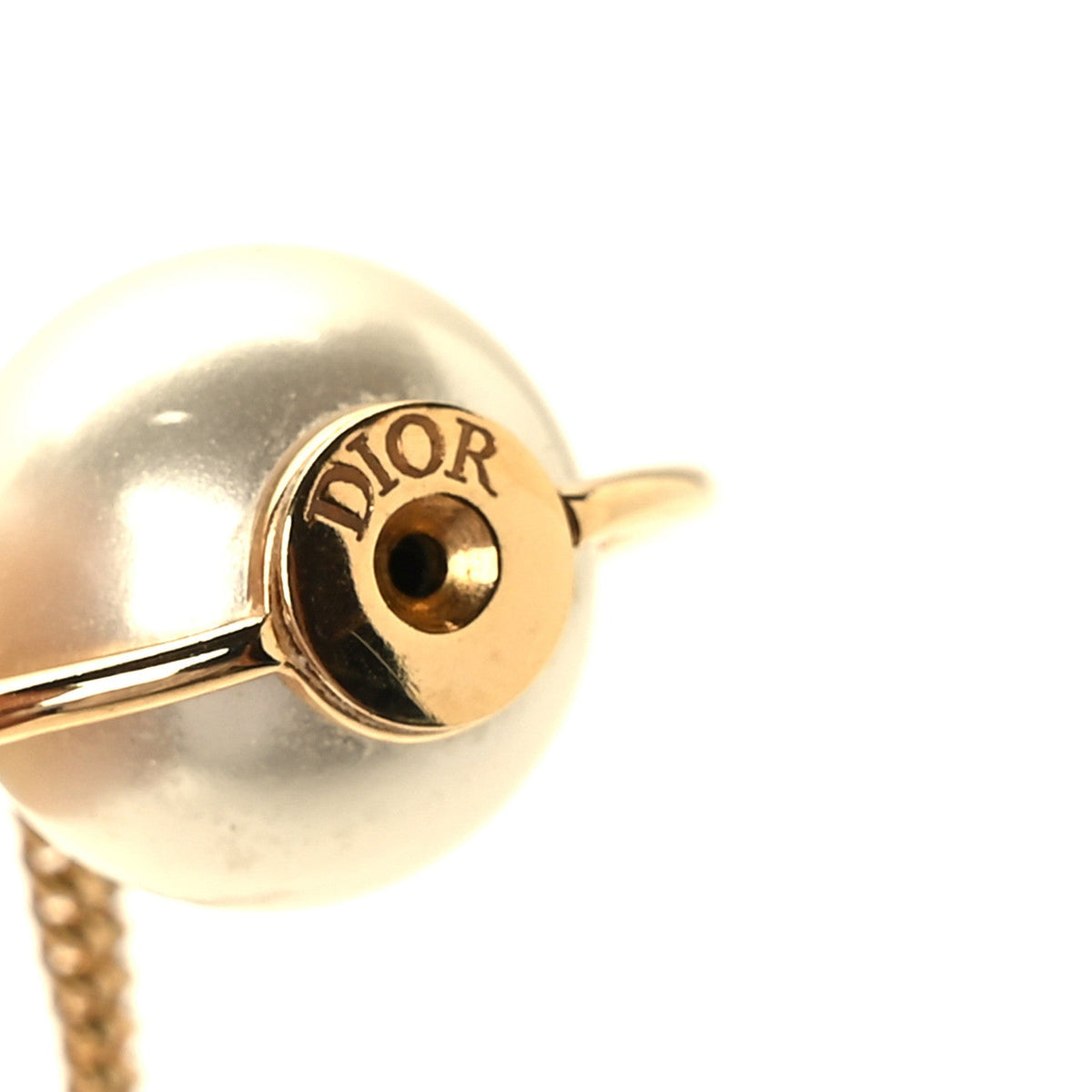 Pearl Tribales Dangle Chain Earrings Gold