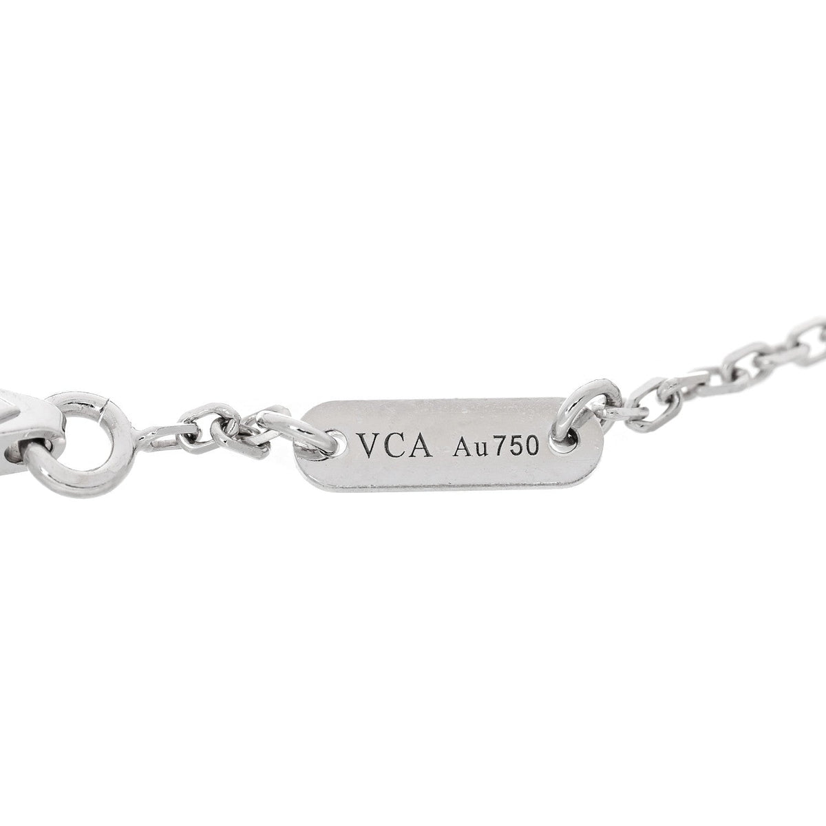 18K White Gold Diamond Sweet Alhambra Bracelet