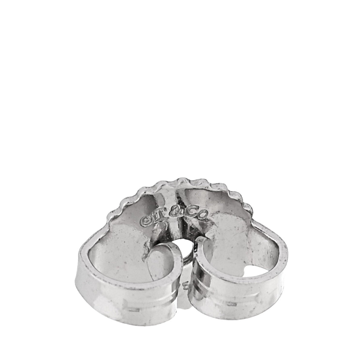 18K White Gold Diamond T Bar Earrings