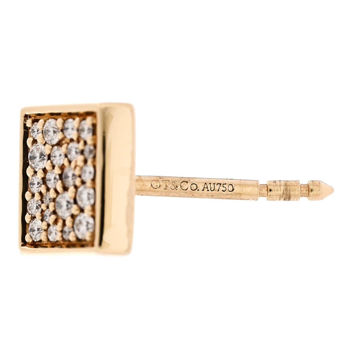 18K Yellow Gold Diamond Out of Retirement Earrings