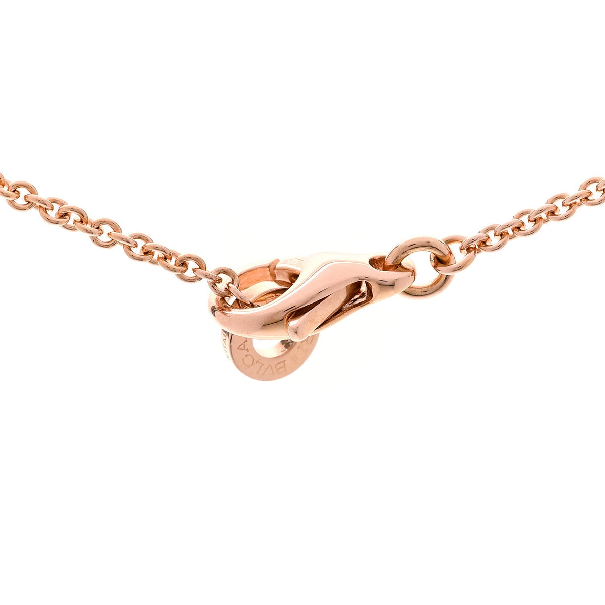 18K Rose Gold Diamond B.Zero1 Open Legends Pendant Necklace