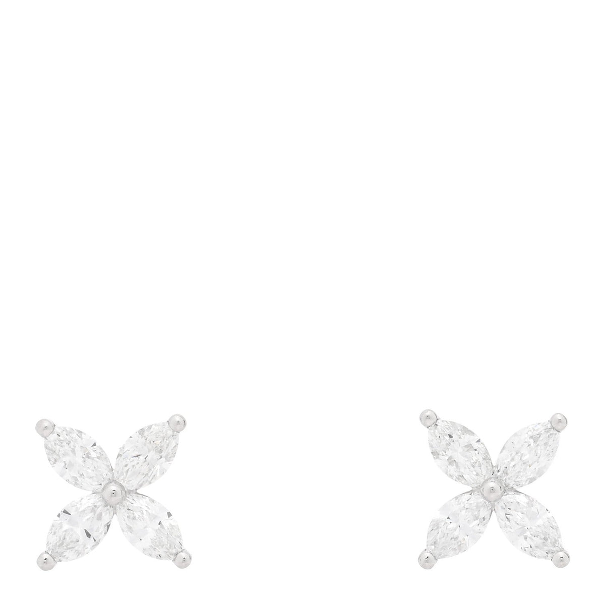 Platinum Diamond .72ct Victoria Earrings