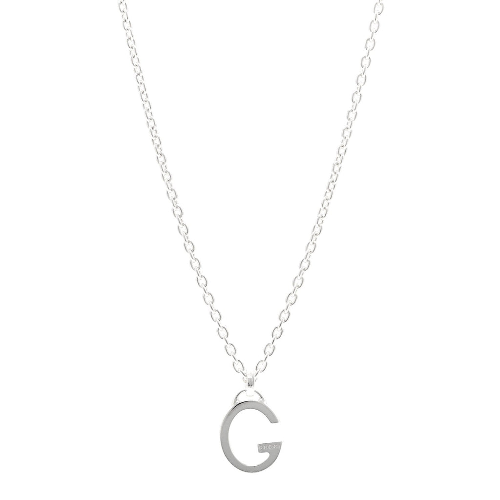 Sterling Silver G Pendant Necklace