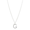 Sterling Silver G Pendant Necklace