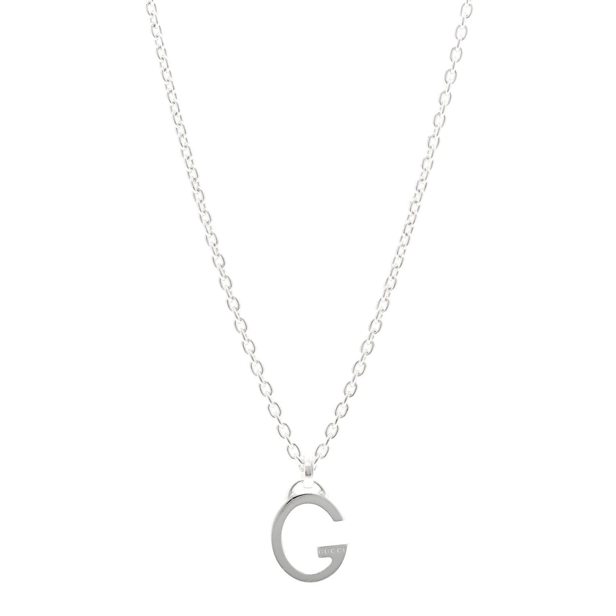 Sterling Silver G Pendant Necklace