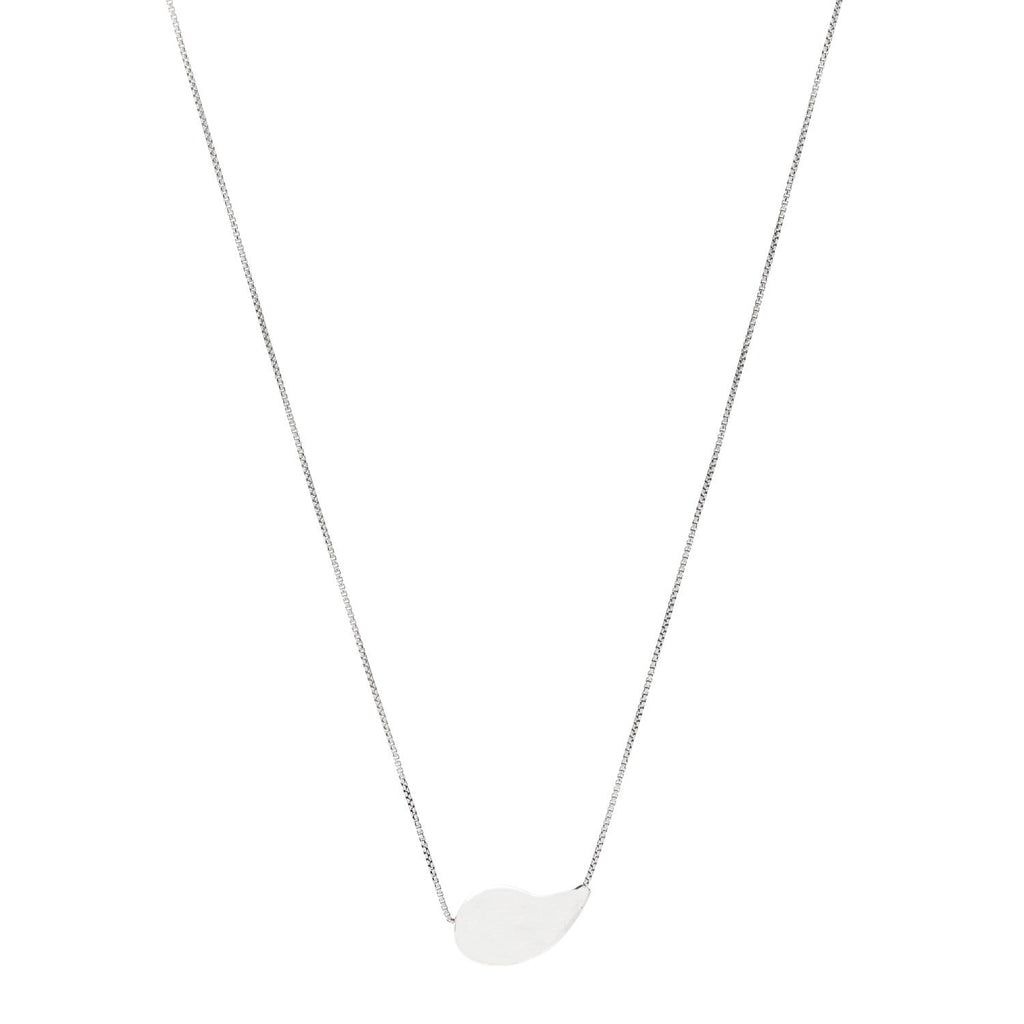 Sterling Silver Drop Pendant Necklace Green